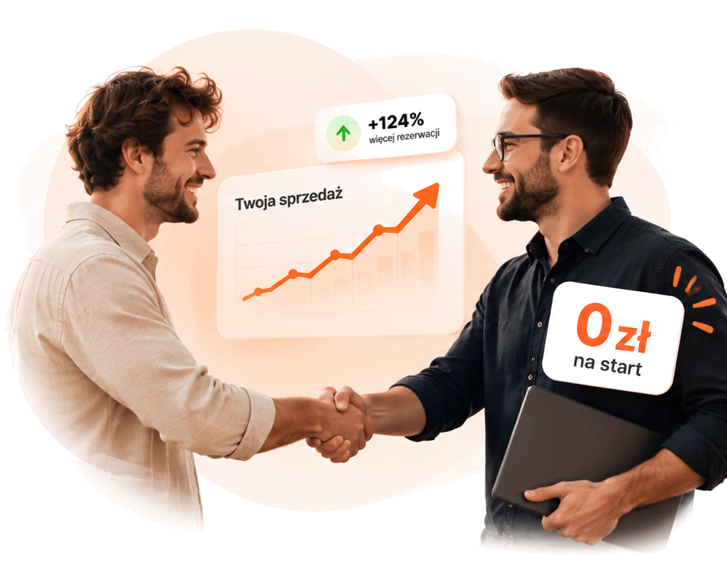 Partner i przedstawiciel Momenti podają sobie ręce